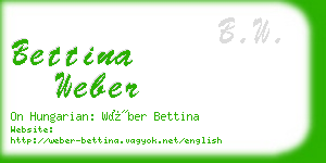 bettina weber business card